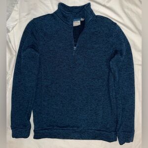 Mountain Warehouse Quarter Zip Fleece Jacket marbled navy/blue- Men’s Size S
